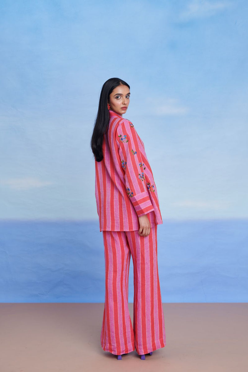 Amalfi Linen Blazer Shirt Set