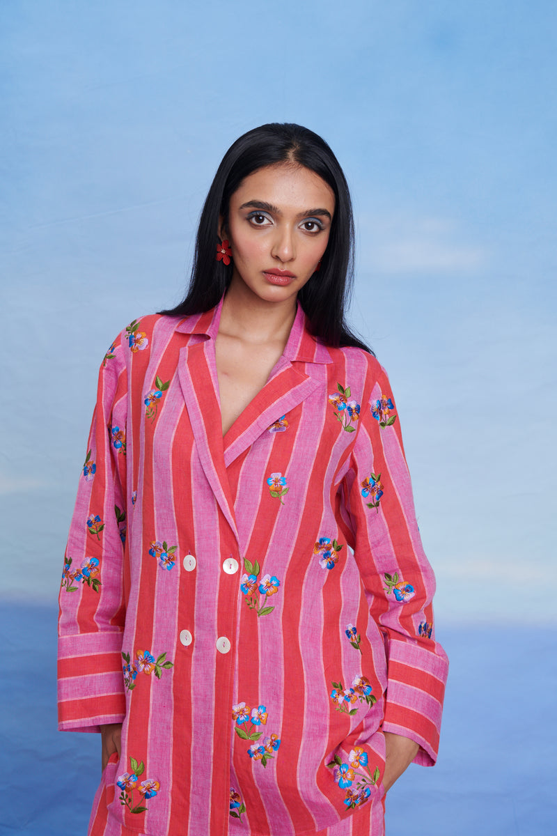 Amalfi Linen Blazer Shirt