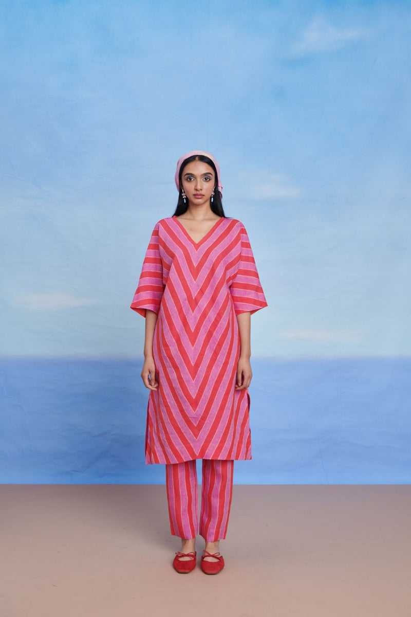 Amalfi Linen Dolman Kurta Set