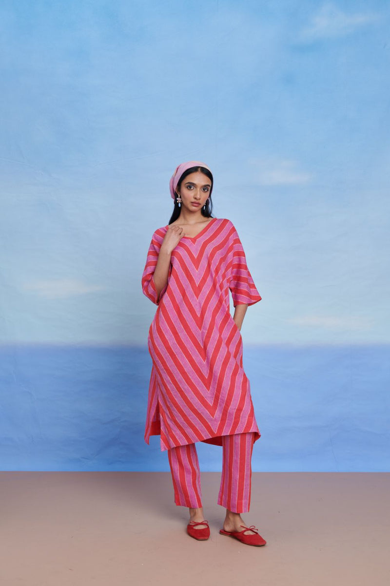 Amalfi Linen Dolman Kurta Set