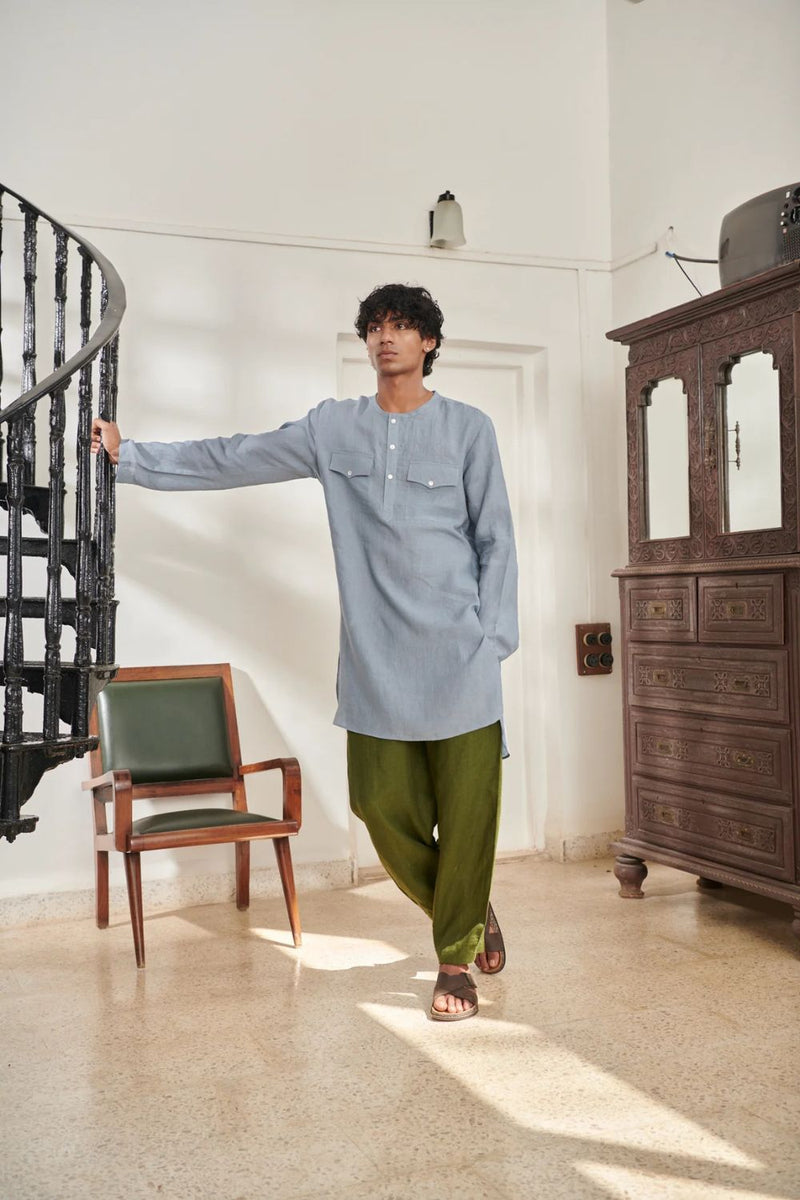 Sky Safari Men's Round Hem Kurta Set
