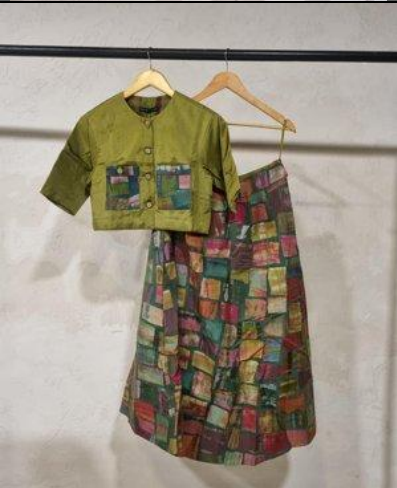 CPFP26-7 CUL 04A + CUL 59A Althea Co-ord Set Green-Size L