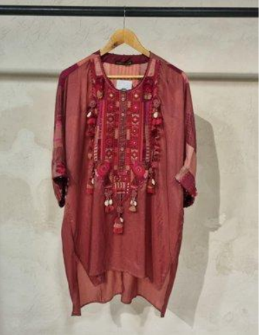 CPFP26-17 CLF33 A GAIA KAFTAN SET-Size TOP: FS; BOTTOM: L