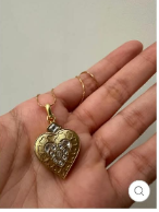 DHFP26-33 MUGHAL LOTUS NECKLACE HEART