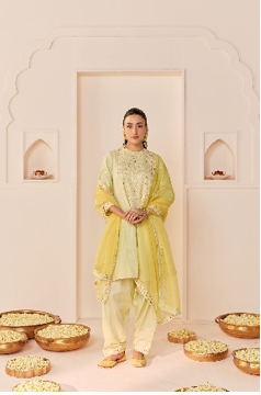 SBFP26-9 NIDA - MINT GREEN WITH DUPATTA-Size M
