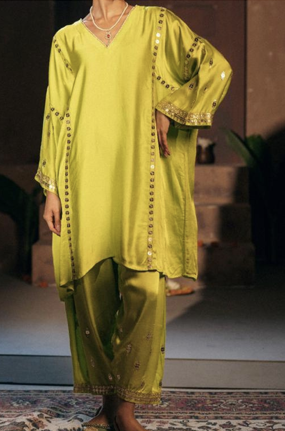 PHFP26-9 NEON CHOGA + SALWAR-Size XL