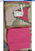 RRFP26-2 RR129392 LONG TISSUE YOKE KURTA SET (HOT PINK)-Size S
