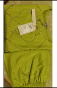 RRFP26-3 RR128566 SCALLOP EMB KURTA SET (SAP GREEN)-Size M