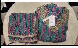 RRFP26-23 RR117586 NISBAT PRINTED ALIA CUT KURTA SET (GREEN)-Size S