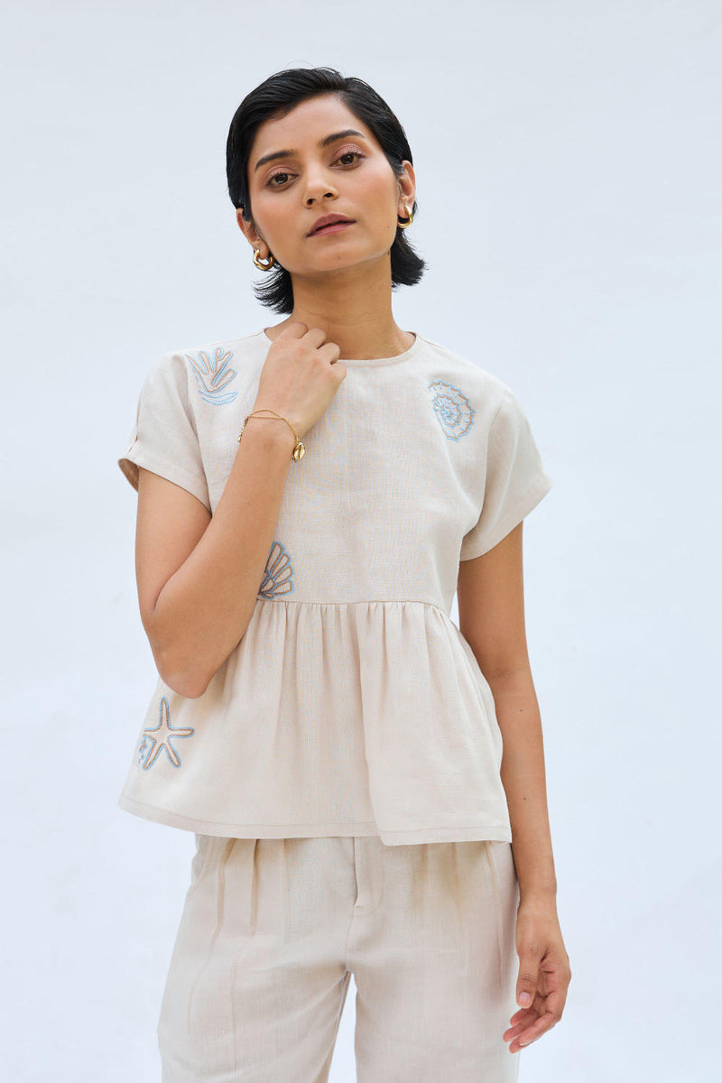 Sea Soul Linen Top