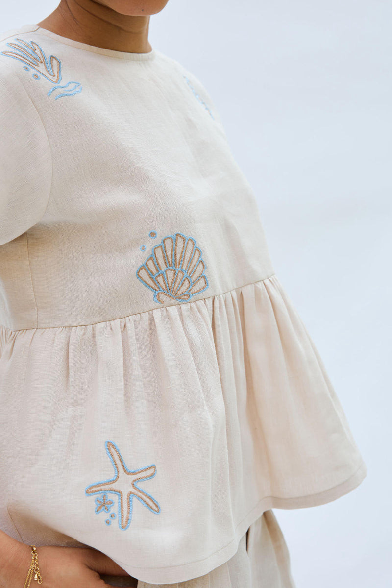 Sea Soul Linen Top