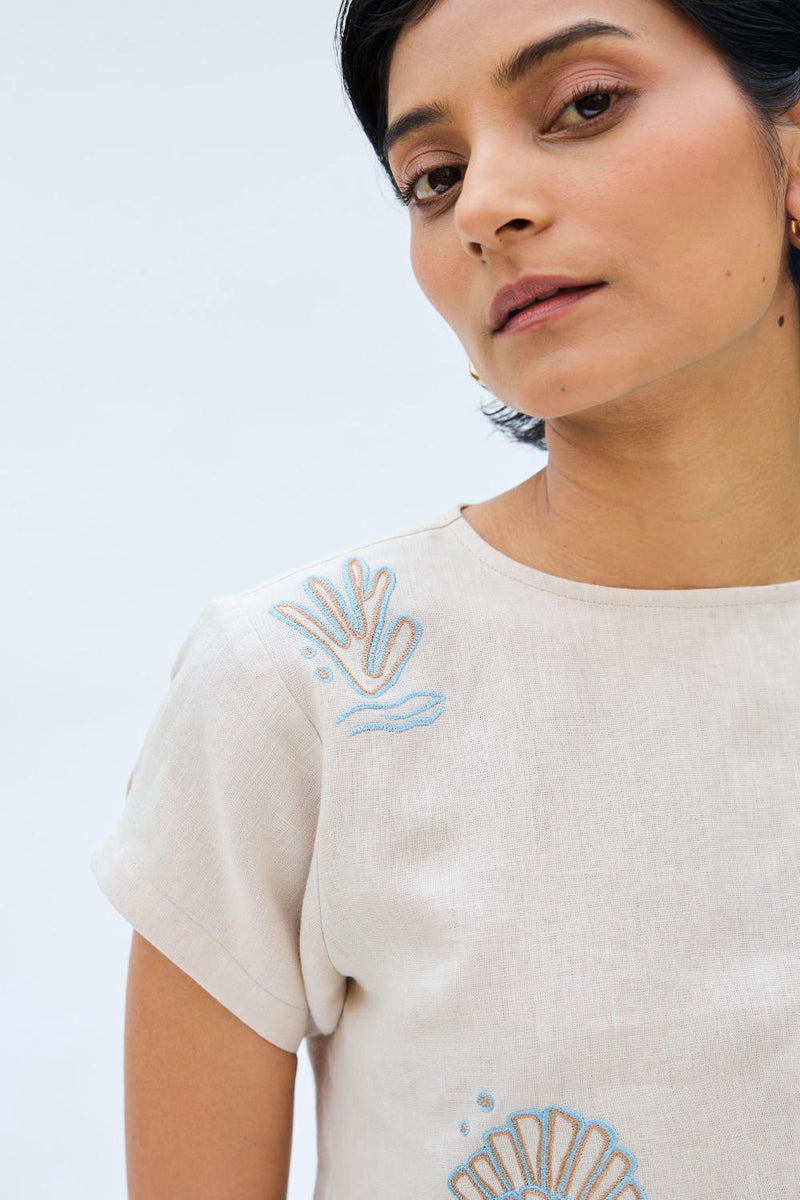 Sea Soul Linen Top