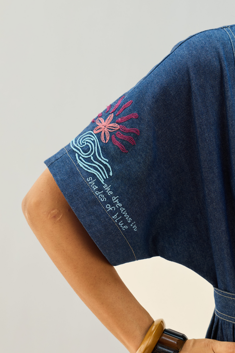 Shades Of Blue Sustainable Denim Dress