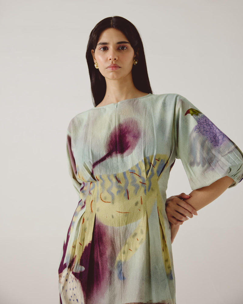 Shaft Dress-Mirage cotton by CORD in multi for women in Singapore