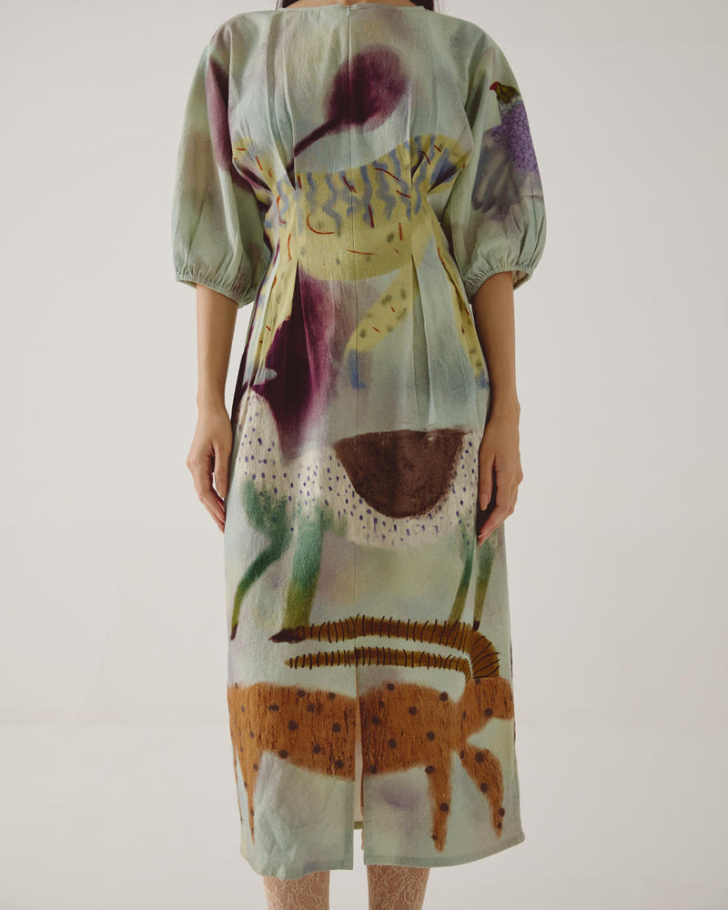Shaft Dress-Mirage cotton by CORD in multi for women in Singapore