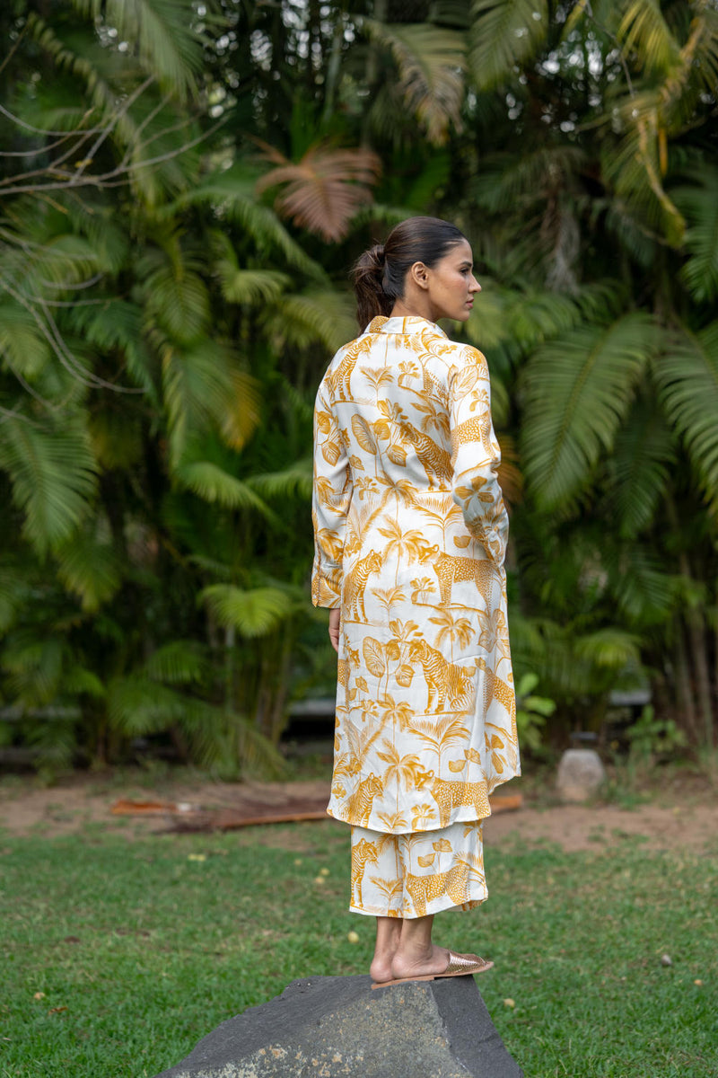 The Horizon Shirt Dress-Sunflower Yellow