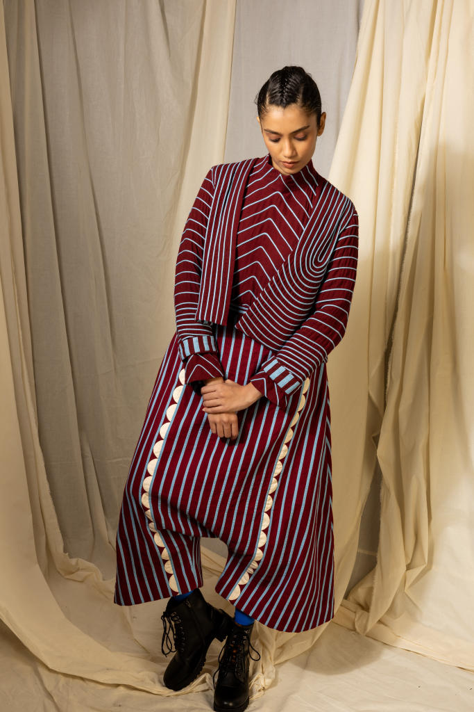Shori Jacket cotton by Ka-Sha in multi color for women in Singapore