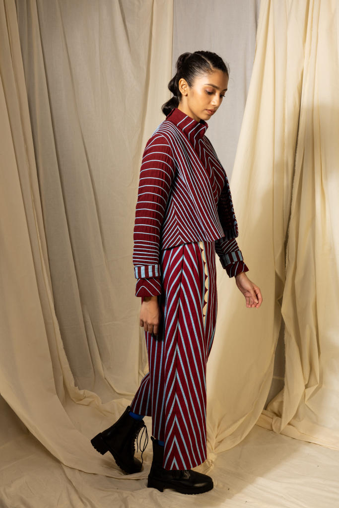 Shori Jacket cotton by Ka-Sha in multi color for women in Singapore