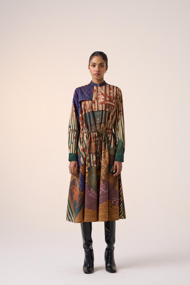 SLEET DRESS-HOME ALONE cotton by CORD for women in Singapore