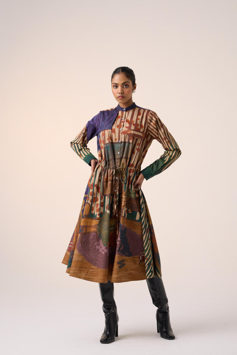 SLEET DRESS-HOME ALONE cotton by CORD for women in Singapore
