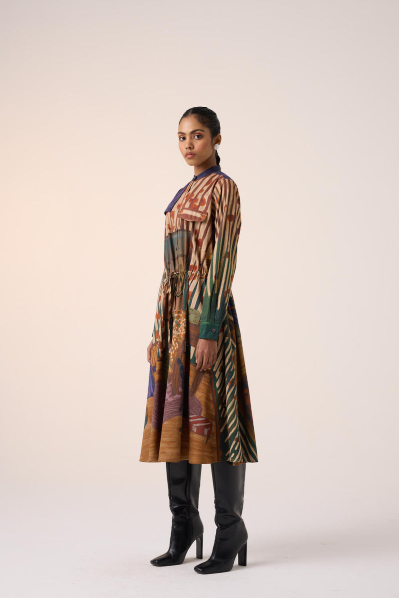 SLEET DRESS-HOME ALONE cotton by CORD for women in Singapore