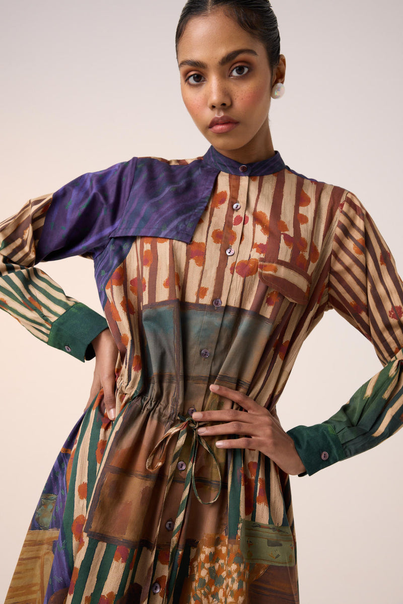 SLEET DRESS-HOME ALONE cotton by CORD for women in Singapore