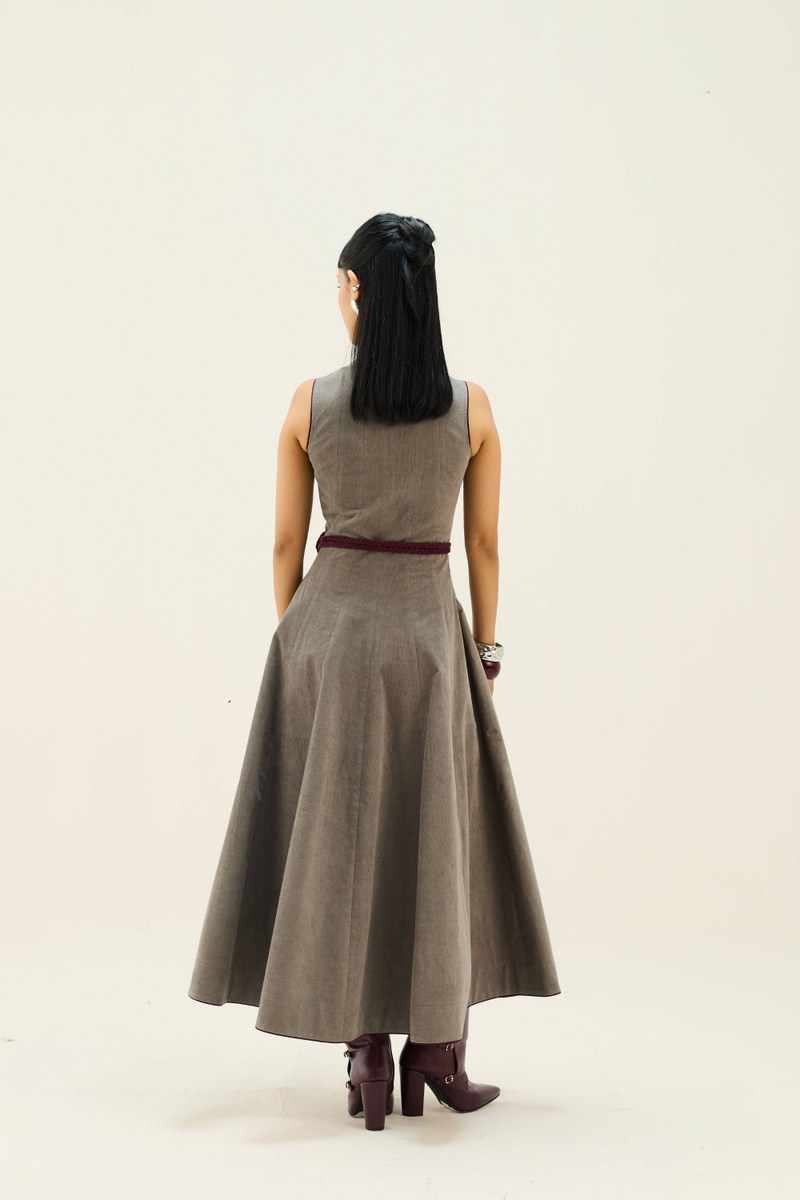 Soft Waves Corduroy Maxi Dress