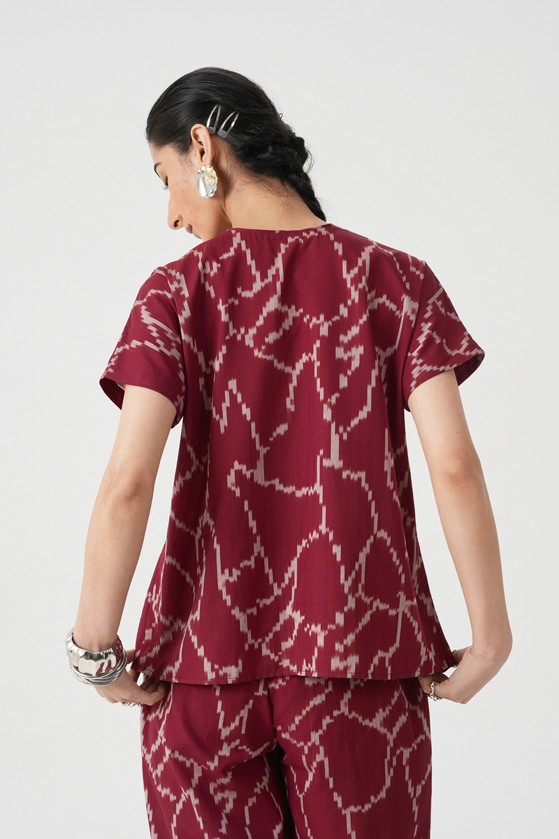 Sōhō Handwoven Ikat Top