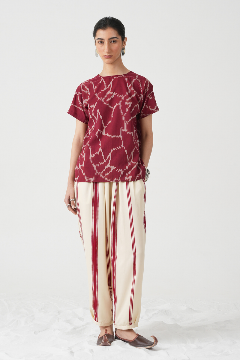 Sōhō Handwoven Ikat Top