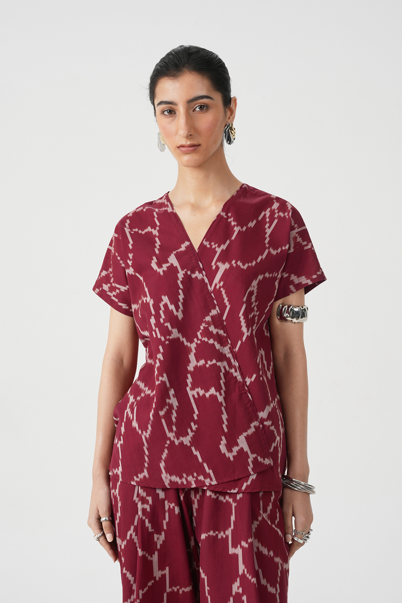 Sōhō Handwoven Ikat Top