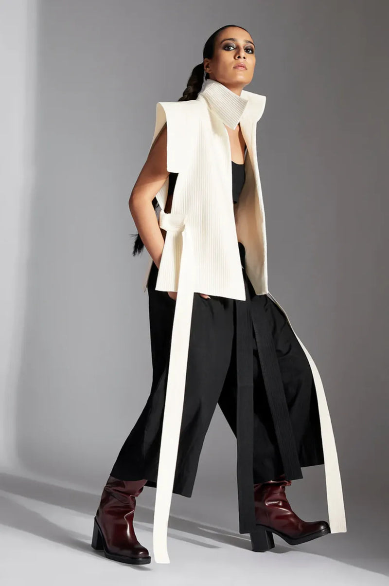 Sora Jacket-White cotton by Chola in white color for women in Singapore