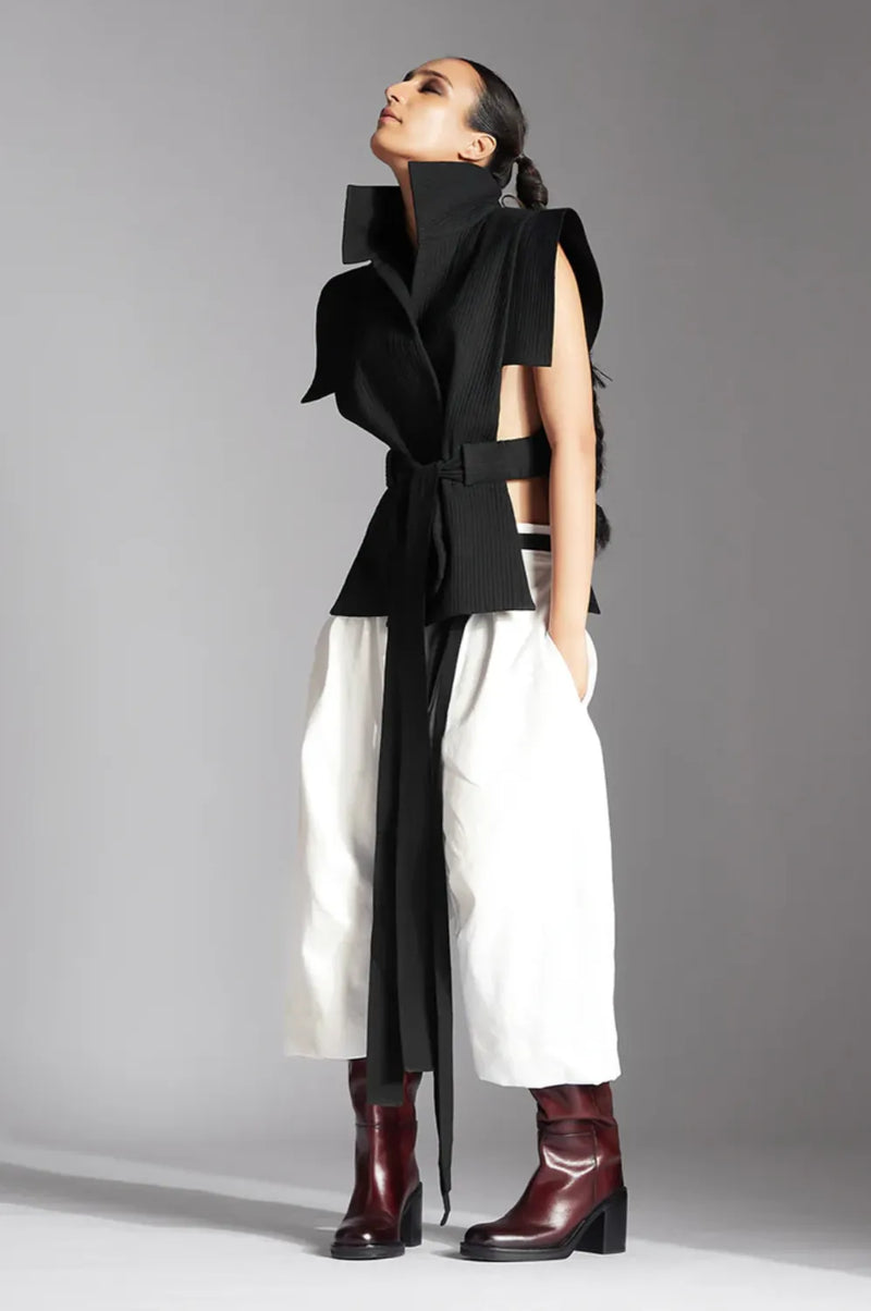 Sora Jacket in Black cotton by Chola in black color for women in Singapore