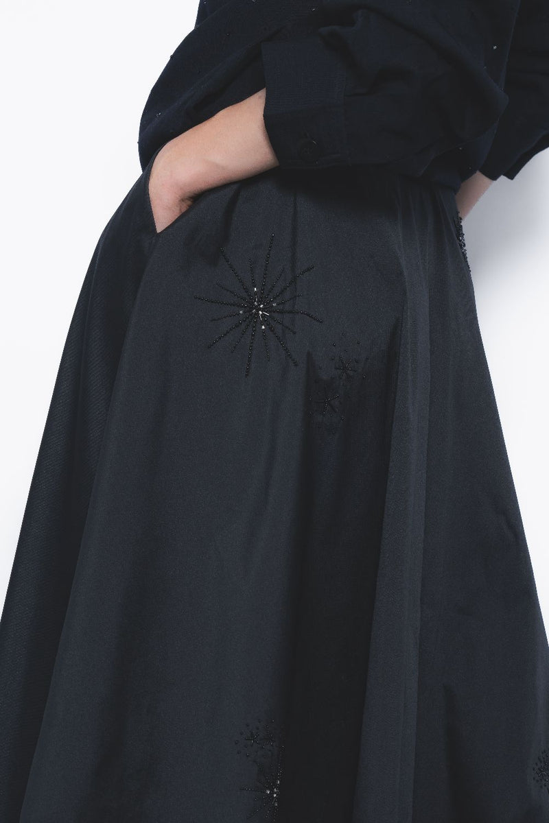 Starlight Skirt - Black Buy Starlight Skirt - Black from C&W | Skirts for Women by Leh Studios in black color for women in Singapore