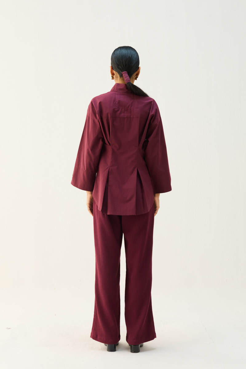Stillness Organic Cotton Wrap Shirt