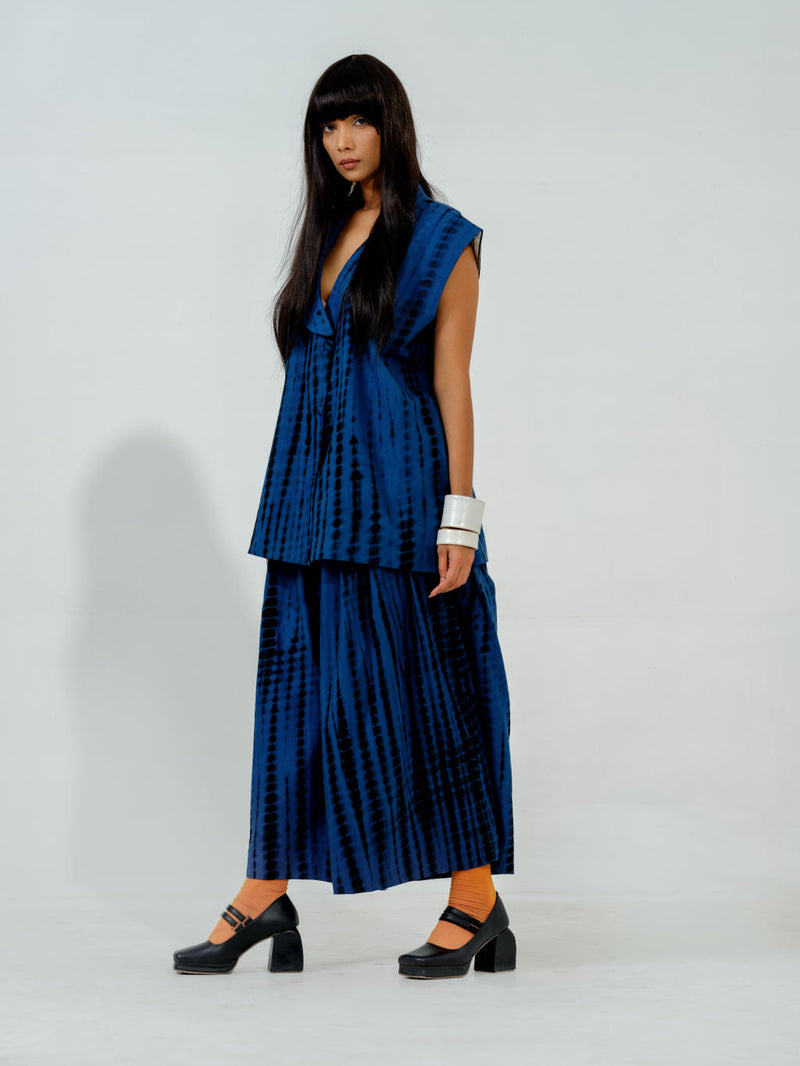 Sugar Jacket cotton matty jackets and overlays by Stoique in blue for women in Singapore