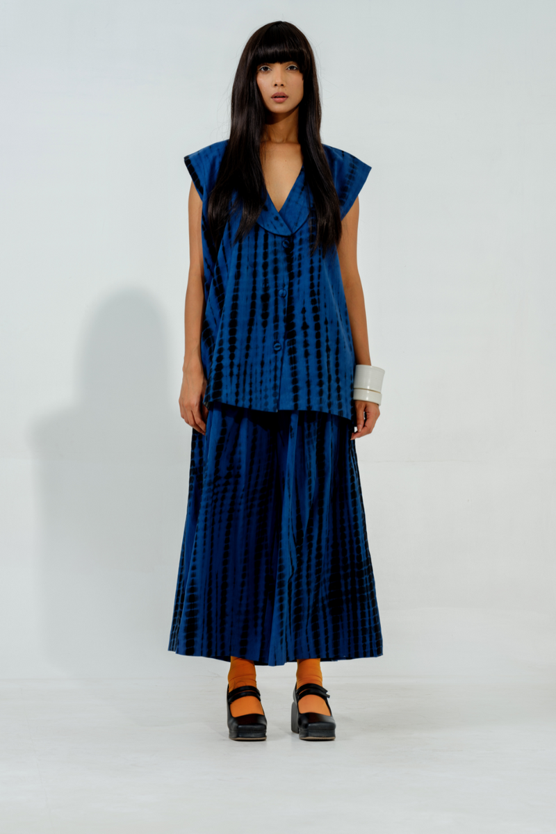 Sugar Jacket cotton matty jackets and overlays by Stoique in blue for women in Singapore