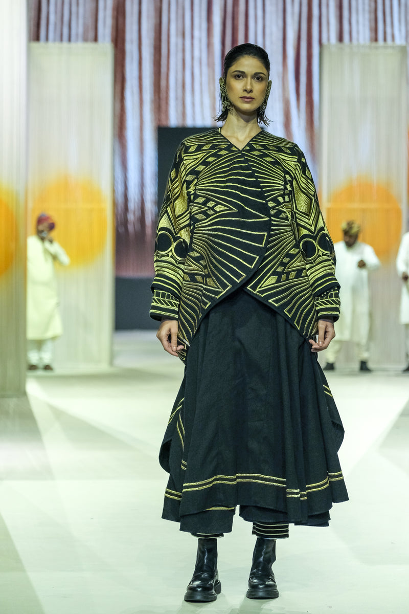 Sunhera Tunic cotton by Ka-Sha in gold color for women in Singapore