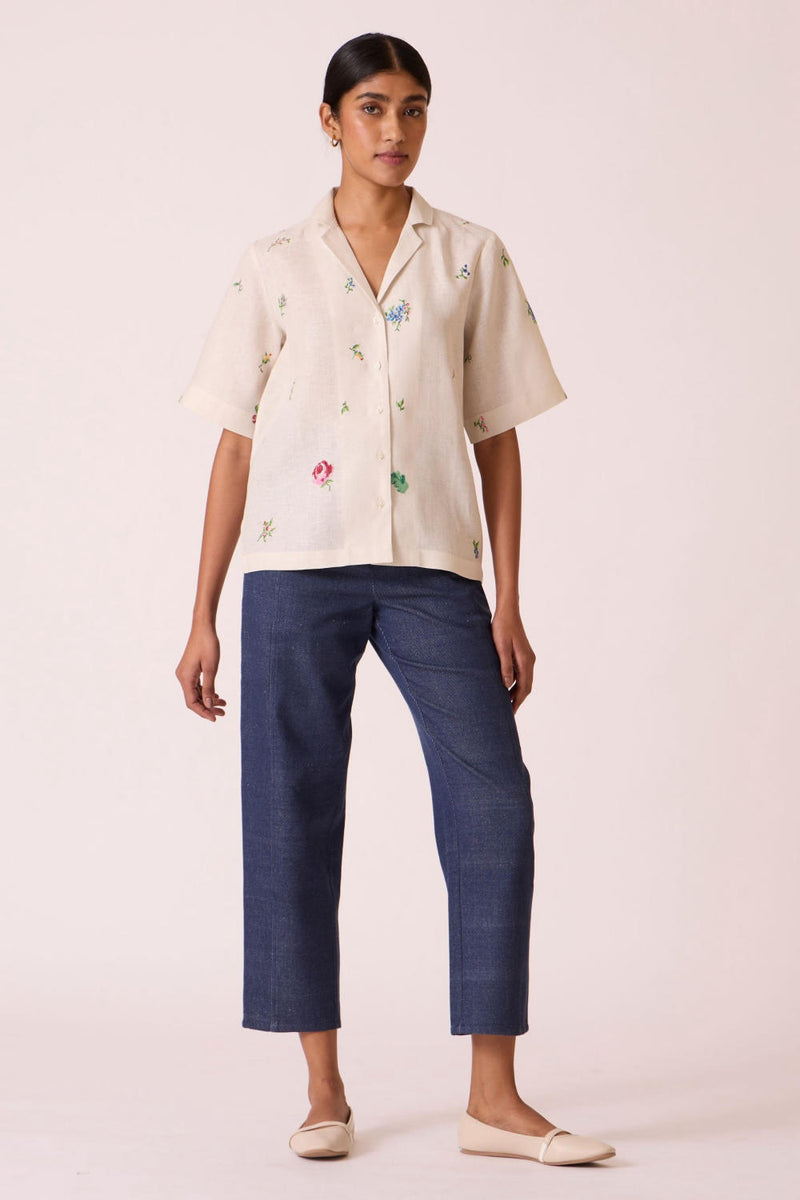 Sunisa Mid Rise Denim Pants by The Summer House for women in Singapore