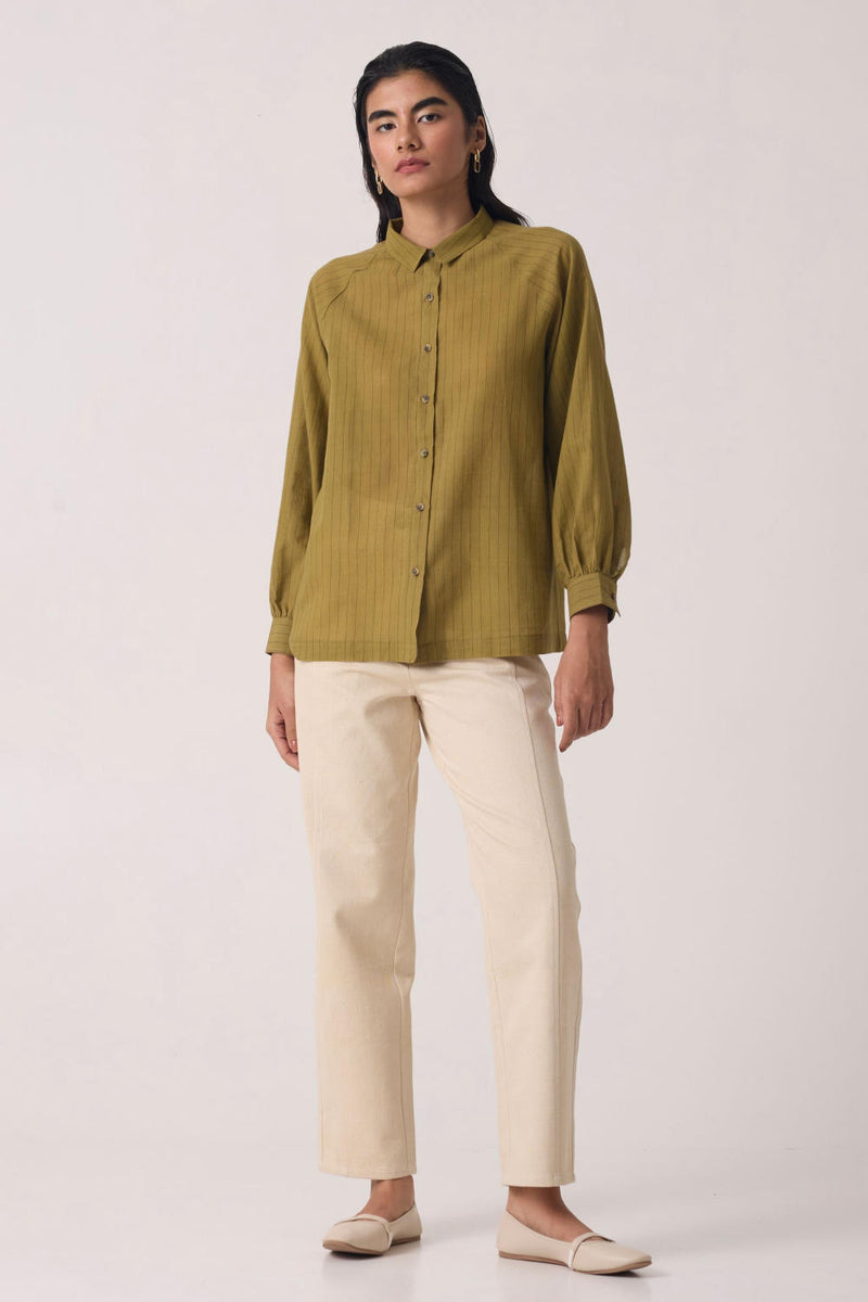 Sunisa Off White Denim Pants cotton by The Summer House for women in Singapore