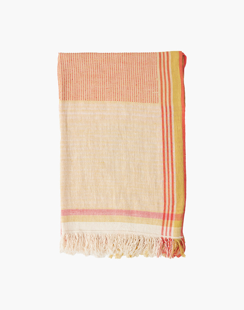 Sunrise Melody Stole cotton by World of Crow in multi color for women in Singapore