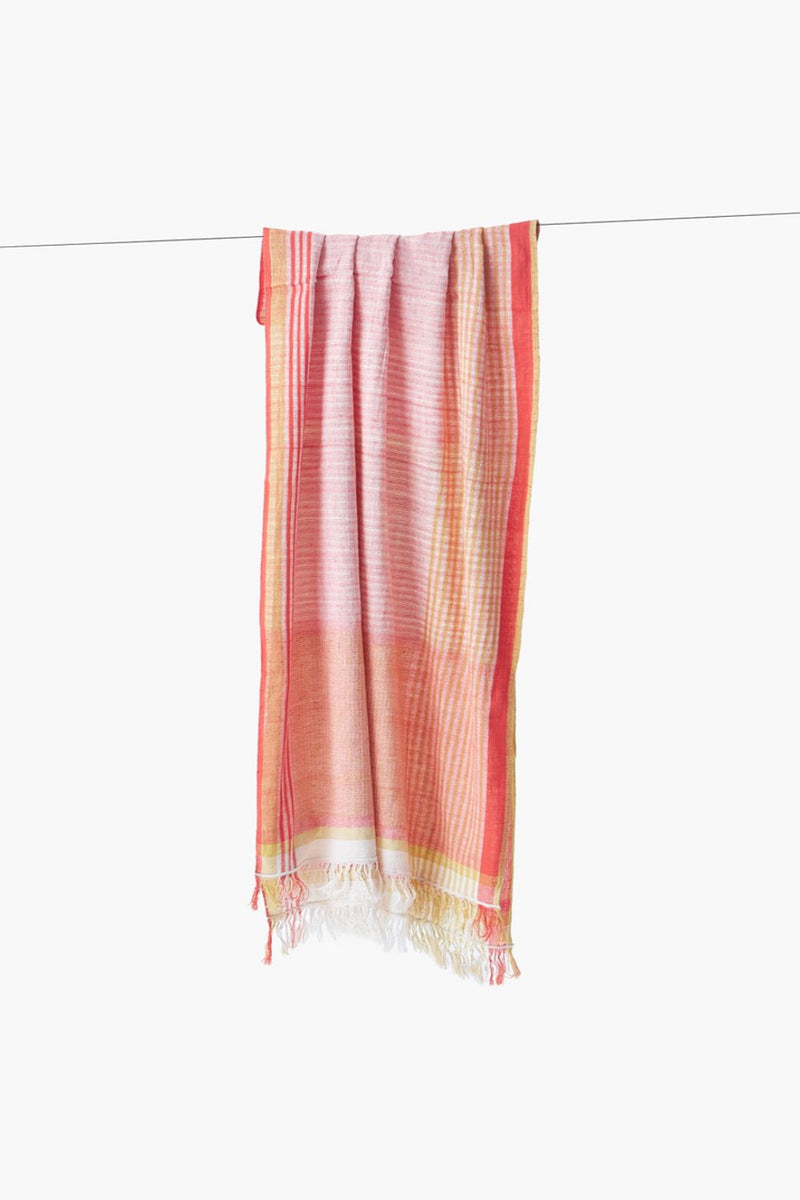 Sunrise Melody Stole cotton by World of Crow in multi color for women in Singapore