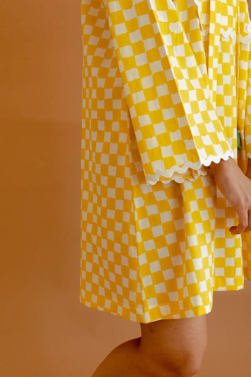 Sunshine Muse Dress poplin by Homegrown by Alterego in yellow color for women in Singapore