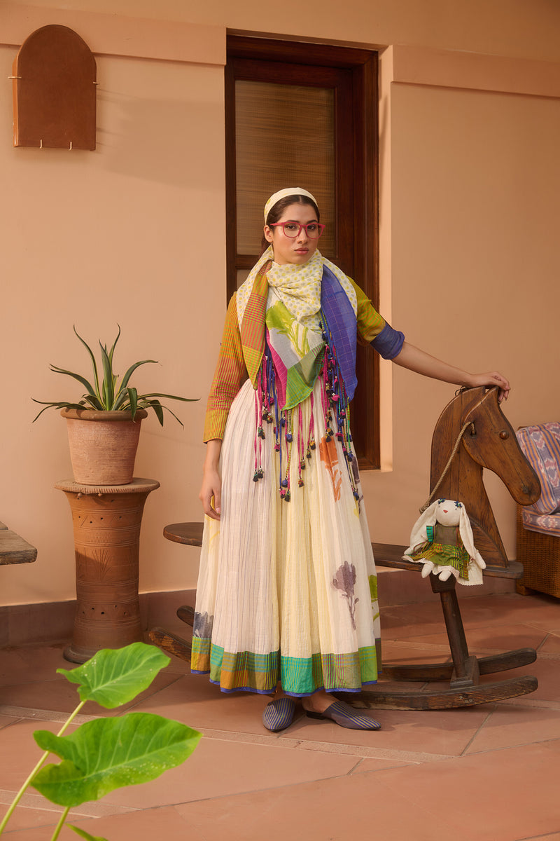 ARIZONA KURTA-MULTICOLOR silk by SWATTI KAPOOR in multi color for women in Singapore