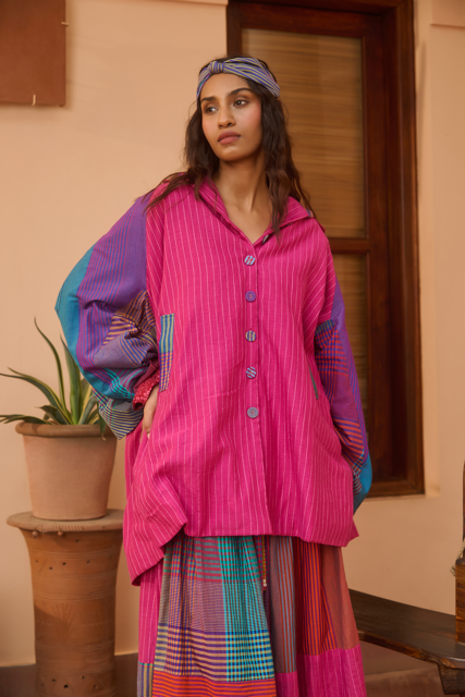 BONNIE JACKET-MULTICOLOR silk by SWATTI KAPOOR in multi color for women in Singapore