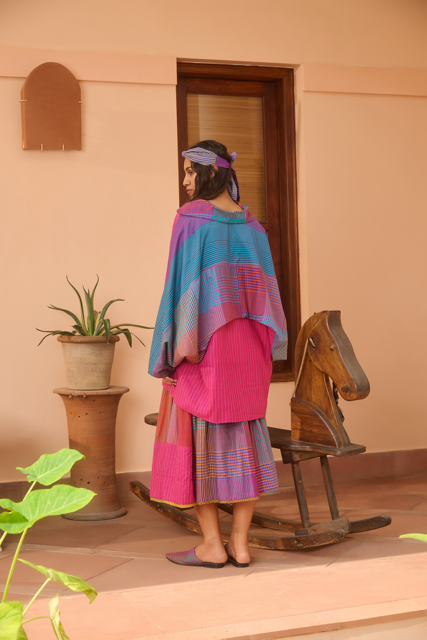 BONNIE JACKET-MULTICOLOR silk by SWATTI KAPOOR in multi color for women in Singapore