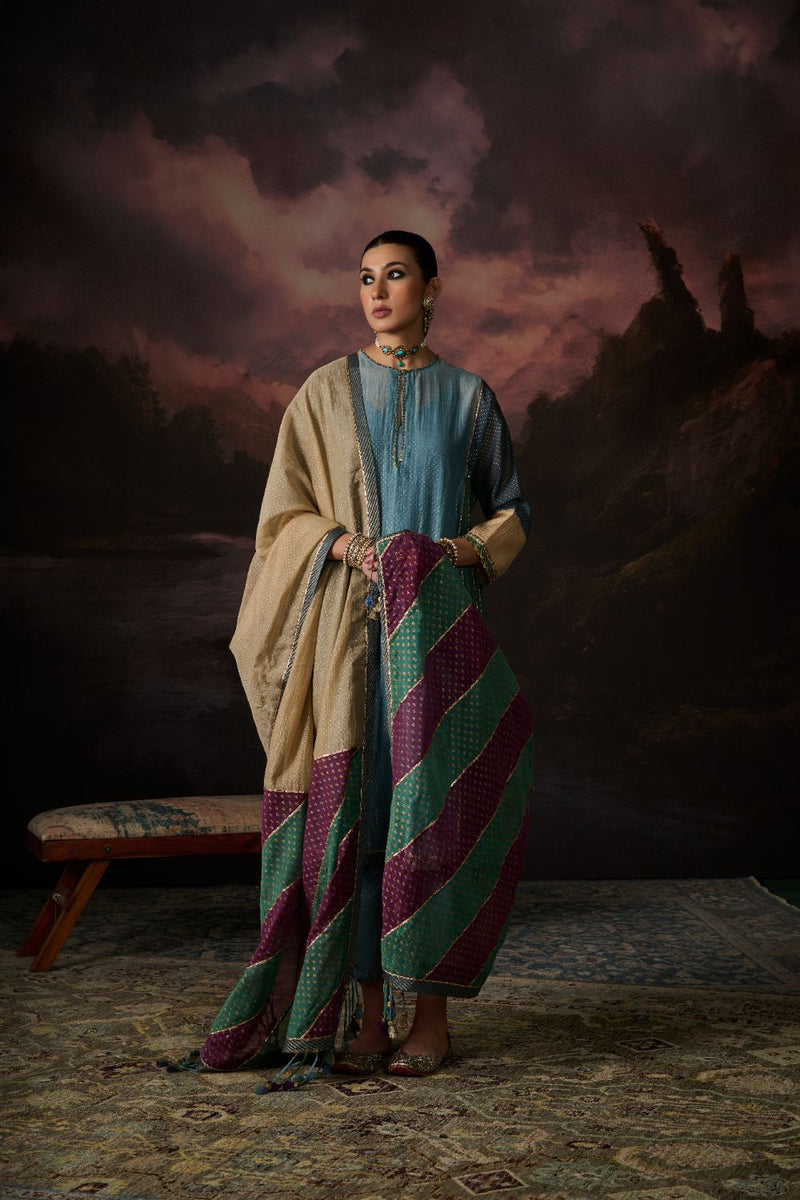 TAHIRA DUPATTA chanderi by SWATTI KAPOOR in multi color for women in Singapore