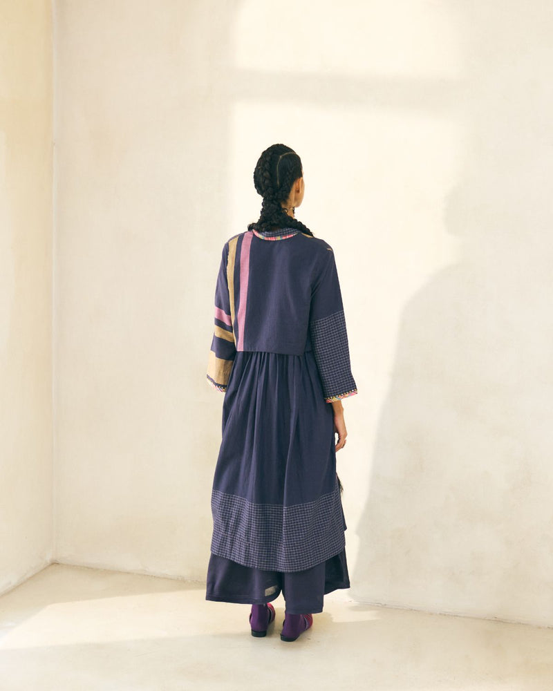 Taylor Kurta cotton by SWATTI KAPOOR in blue color for women in Singapore