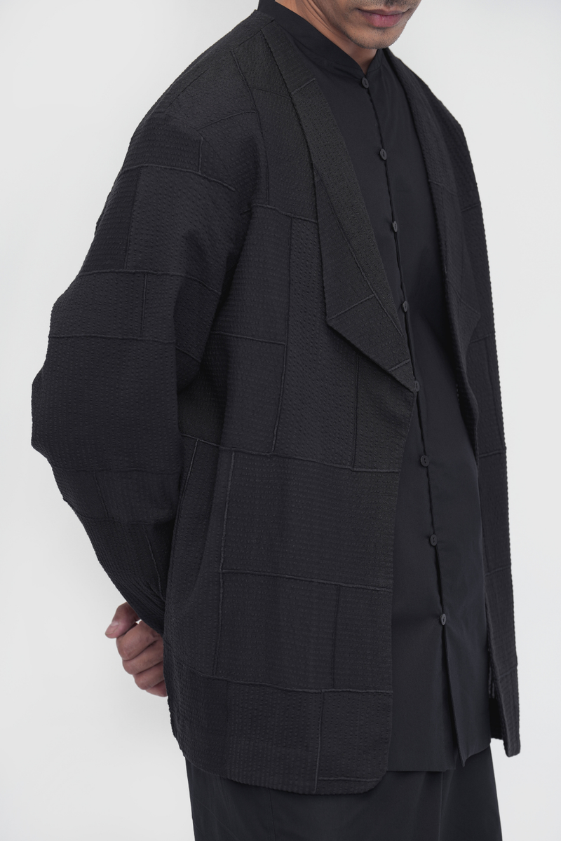 Gatsal Overlay cotton by Turn Black in black color for women in Singapore
