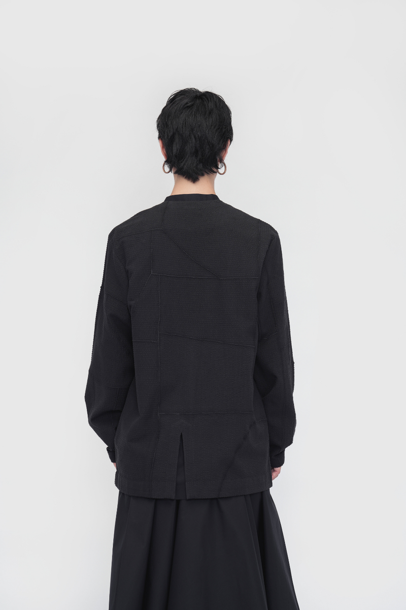 Gatsal Overlay cotton by Turn Black in black color for women in Singapore