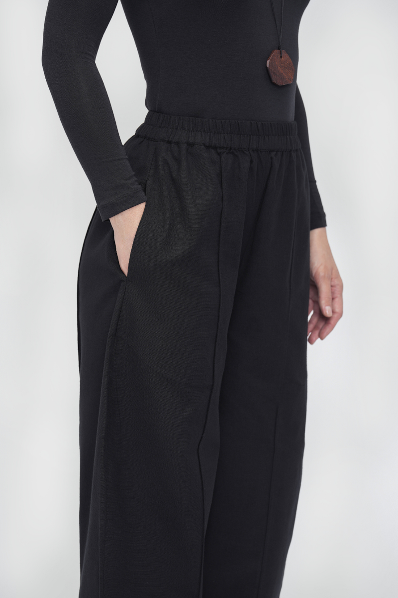 Rangzen Barrel Pants cotton by Turn Black in black color for women in Singapore